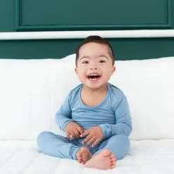 Long Sleeve Pajamas in Slate