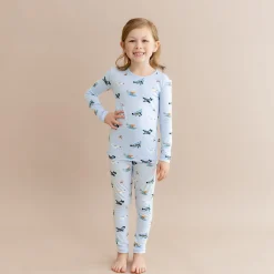 Long Sleeve Pajamas in Take Off