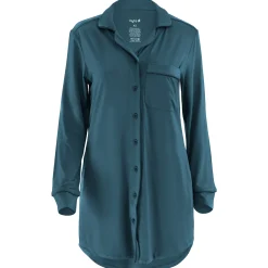 Long Sleeve Women’s Nightshirt in Atlantic