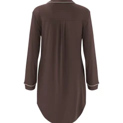 Long Sleeve Women’s Nightshirt in Espresso