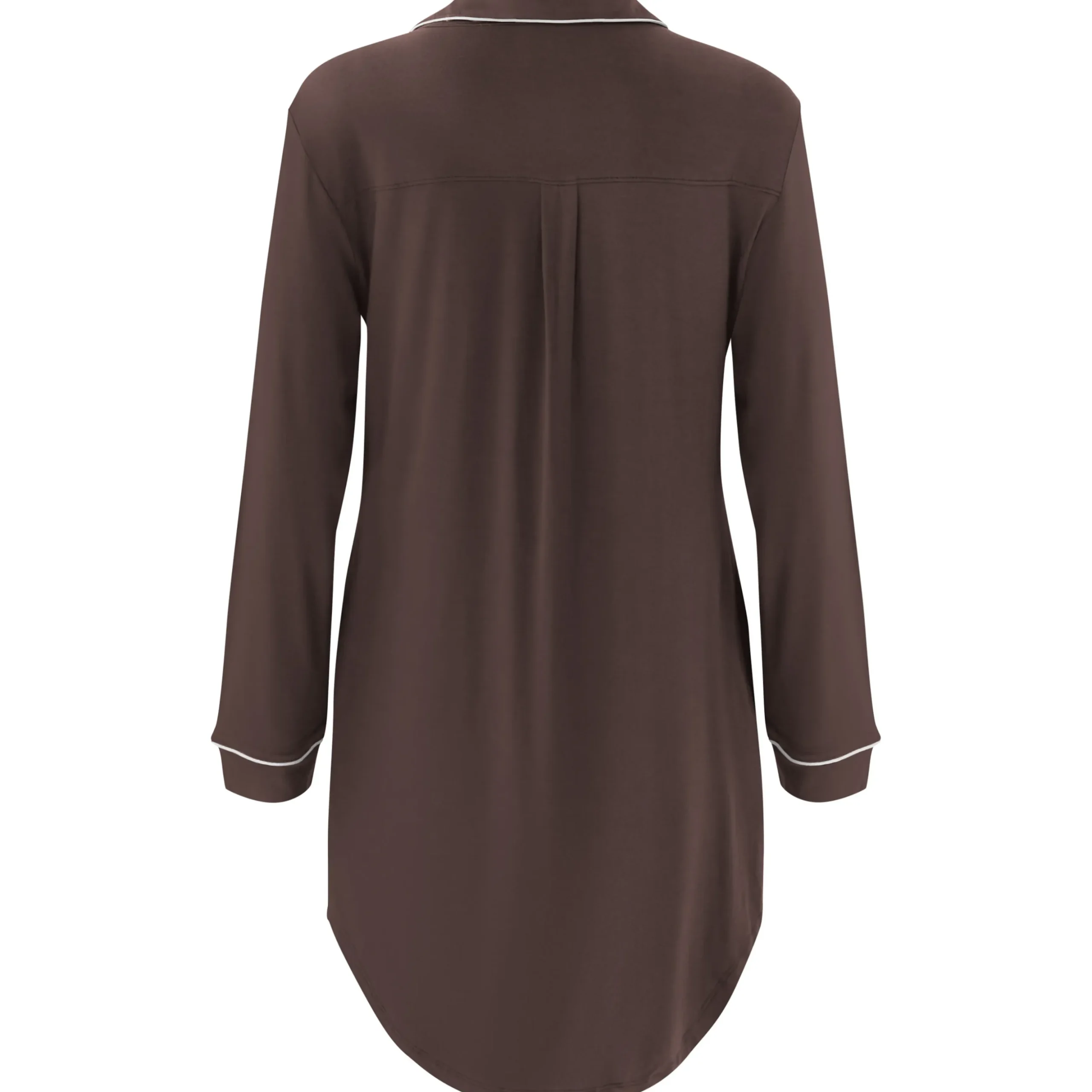 Long Sleeve Women’s Nightshirt in Espresso