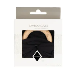 Lovey in Midnight with Removable Wooden Teething Ring