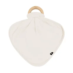 Lovey in Oat with Removable Wooden Teething Ring
