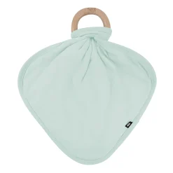 Lovey in Sage with Removable Wooden Teething Ring