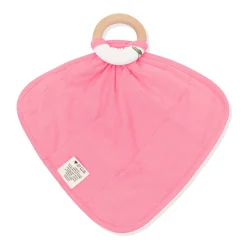 Lovey in Tulip with Removable Wooden Teething Ring