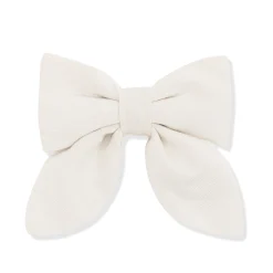 Medium Alligator Clip Bow in Oat