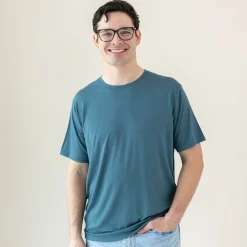 Men's Crew Neck Tee in Atlantic