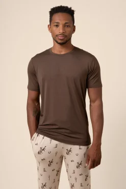 Men's Crew Neck Tee in Espresso