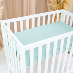 Mini Crib Sheet in Sage
