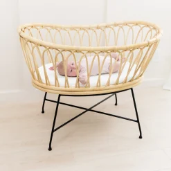 Oval Bassinet Sheet in Cloud