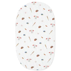 Oval Bassinet Sheet in Home Run