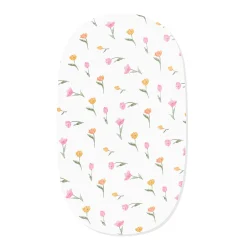 Oval Bassinet Sheet in Tulip