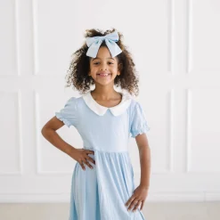 Peter Pan Collar Dress in Breeze
