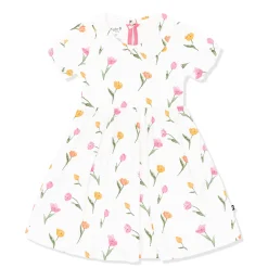 Peter Pan Collar Dress in Tulip