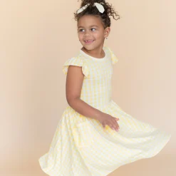 Pocket Dress in Gingham Chamomile