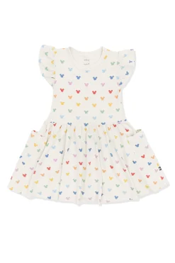 Pocket Dress in Pastel Mickey Mouse