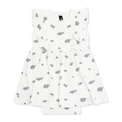 Pointelle Bodysuit Dress in Spray Rose