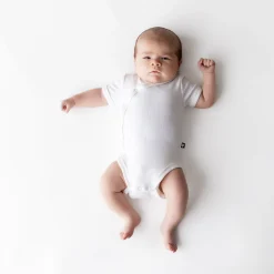 Pointelle Kimono Bodysuit in Cloud