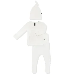 Pointelle Take Me Home Set with Cap in Cloud