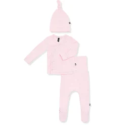 Pointelle Take Me Home Set with Cap in Sakura