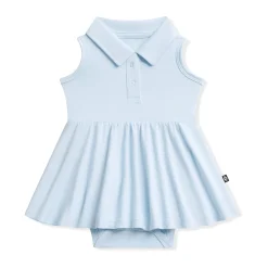 Polo Bodysuit Dress in Breeze
