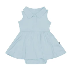 Polo Bodysuit Dress in Fog