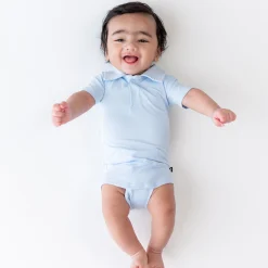 Polo Bodysuit in Breeze