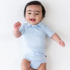 Polo Bodysuit in Breeze