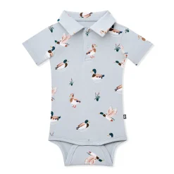Polo Bodysuit in Mallard Duck