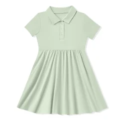 Polo Dress in Basil