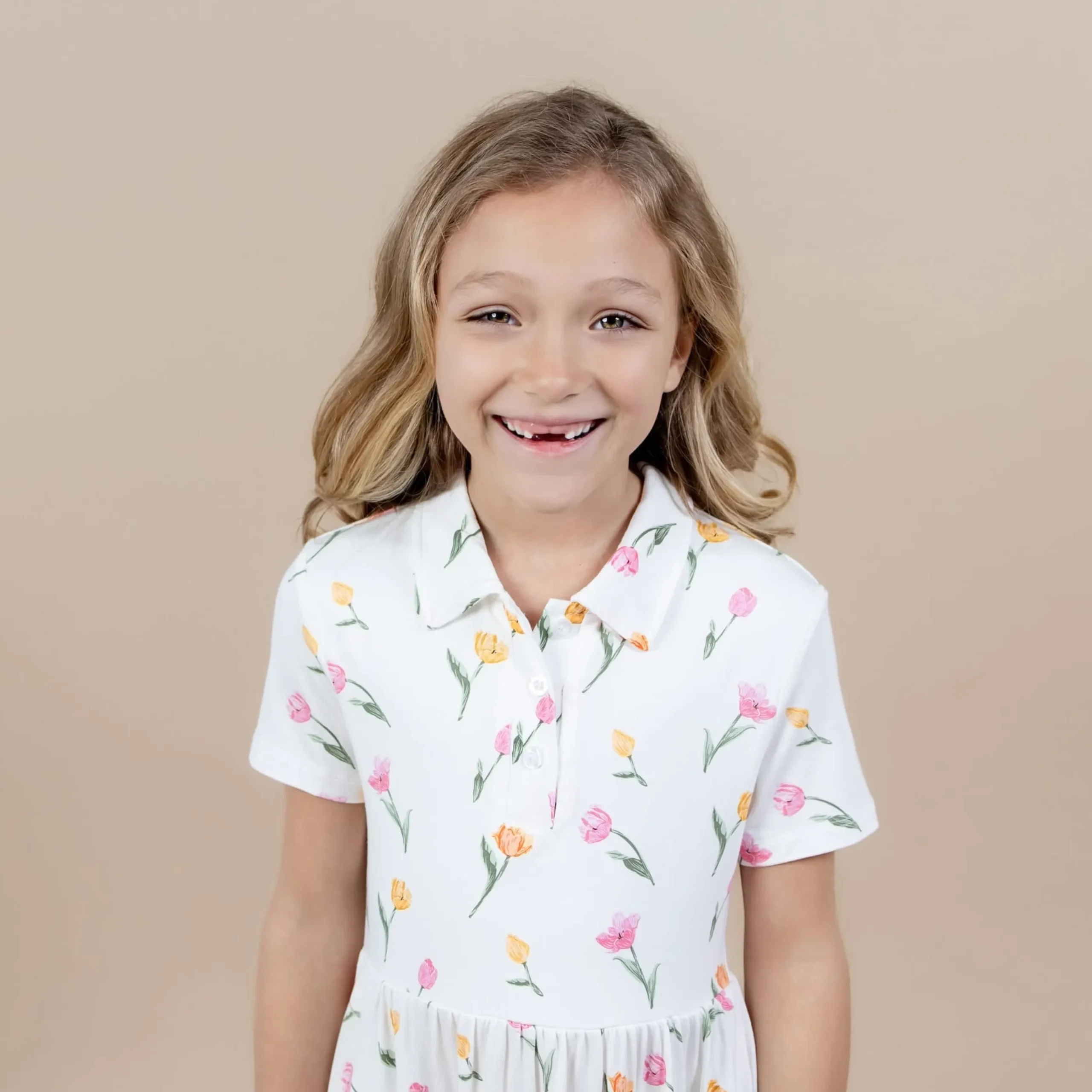 Polo Dress in Tulip