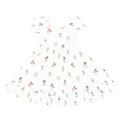 Puff Sleeve Twirl Dress in Wildflower