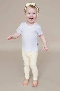 Ribbed Leggings in Chamomile