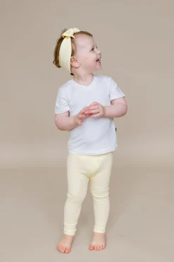 Ribbed Leggings in Chamomile