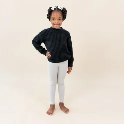 Ribbed Leggings in Oat