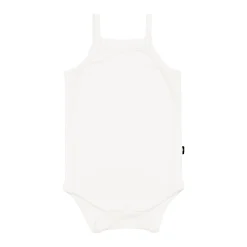 Ribbed Spaghetti Strap Bodysuit in Cloud