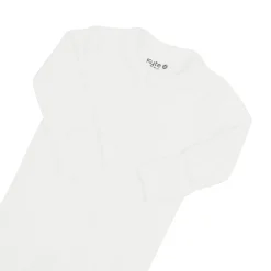 Ribbed Zipper Footie in Cloud