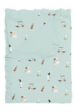 Ruffle Toddler Blanket in Golf 0.5