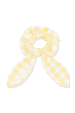 Scrunchie in Gingham Chamomile
