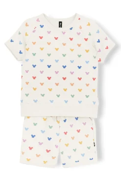 Short Sleeve Jogger Set in Pastel Mickey Mouse