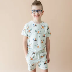 Short Sleeve Jogger Set in Winnie the Pooh Hundred Acre Wood