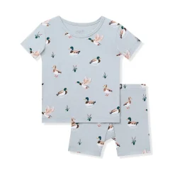 Short Sleeve Pajamas in Mallard Duck