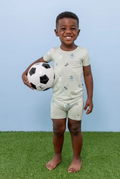 Short Sleeve Pajamas in Soccer