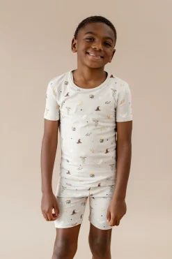 Short Sleeve Pajamas in Starry Icon