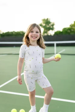 Short Sleeve Pajamas in Tennis