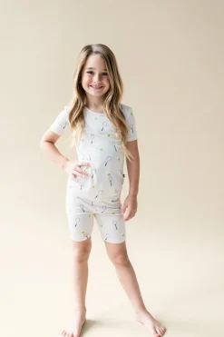 Short Sleeve Pajamas in Tennis