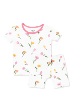 Short Sleeve Pajamas in Tulip