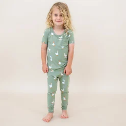 Short Sleeve with Pants Pajamas in Silly Goose