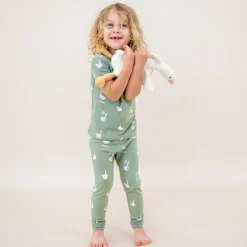 Short Sleeve with Pants Pajamas in Silly Goose