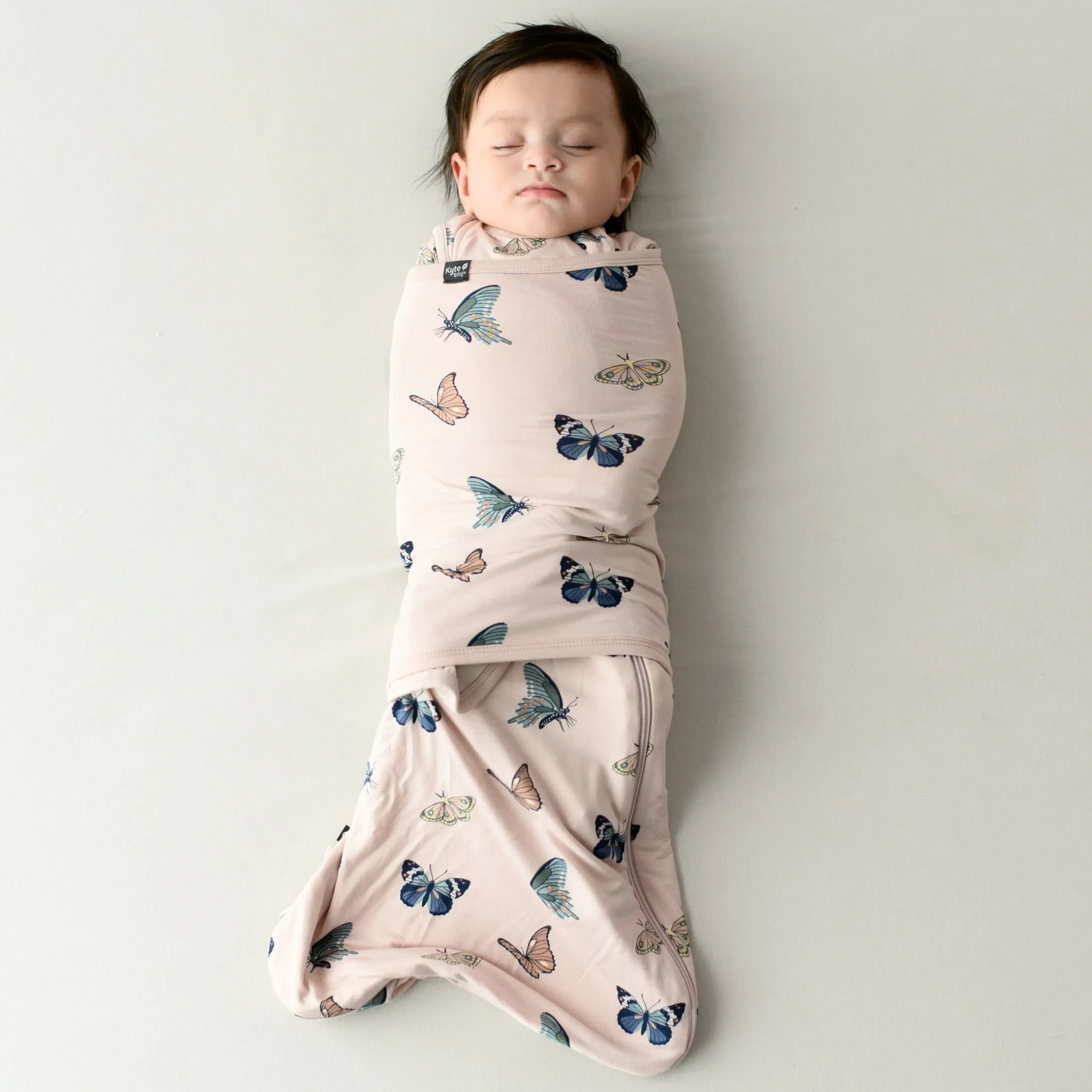 Sleep Bag Swaddler in Blush Butterfly 0.5